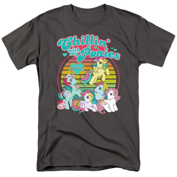 My Little Pony Retro - Chillin With My Ponies Adult Regular Fit Short Sleeve