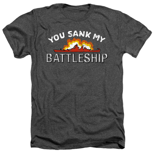 Battleship - Sunk Adult Regular Fit Heather Short Sleeve