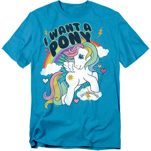 My Little Pony Retro - I Want A Pony Adult Regular Fit Short Sleeve