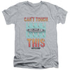 Battleship - Cant Touch This Adult Slim Fit V Neck Cotton