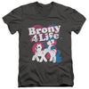 My Little Pony Retro - Brony 4 Life Adult Slim Fit V Neck Cotton
