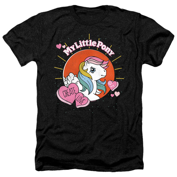 My Little Pony Retro - Create Love Adult Regular Fit Heather Short Sleeve