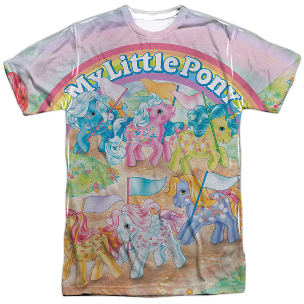 My Little Pony Retro - Classic Ponies Adult Regular Fit Short Sleeve 100% Poly