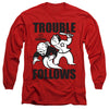Monopoly - Trouble Follows Adult Long Sleeve