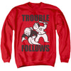 Monopoly - Trouble Follows Evergreen Adult Crewneck Sweatshirt
