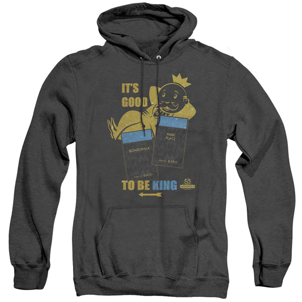 Monopoly - Its Good To Be King Adult Heather Hoodie