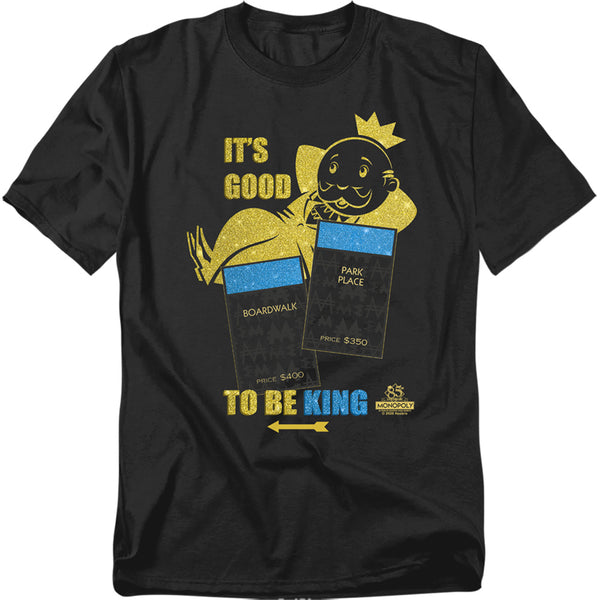 Monopoly - Its Good To Be King Adult Regular Fit Short Sleeve