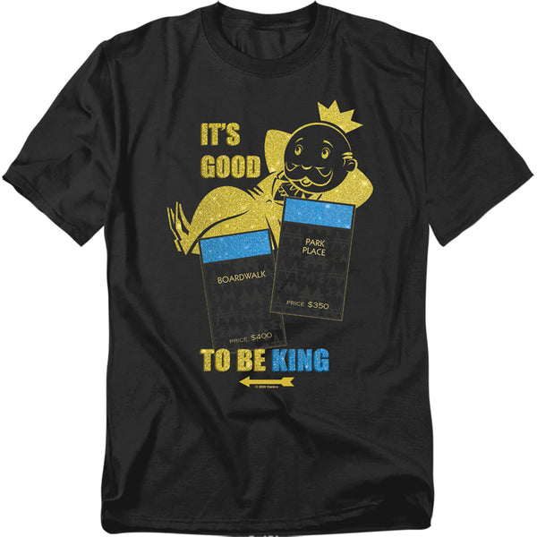 Monopoly - Its Good To Be King No Logo Adult Regular Fit Short Sleeve