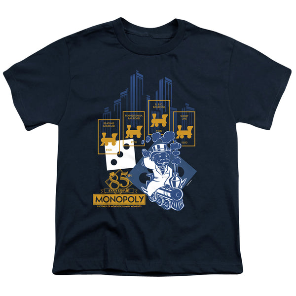 Monopoly - The True Railroad Tycoon Youth Short Sleeve
