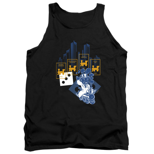Monopoly - The True Railroad Tycoon No Logo Adult Tank Top