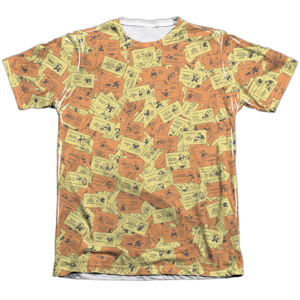 Monopoly - Chance Chest Cards Adult Regular Fit Short Sleeve 65 - 35 Poly - Cotton