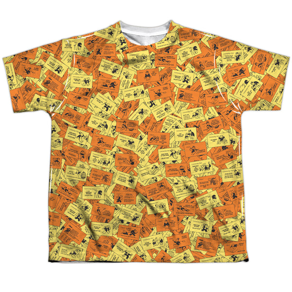 Monopoly - Chance Chest Cards Youth Short Sleeve 100% Poly