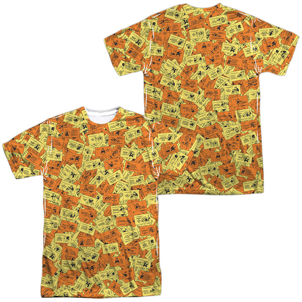 Monopoly - Chance Chest Cards (Front - Back Print) Adult Regular Fit Short Sleeve 100% Poly