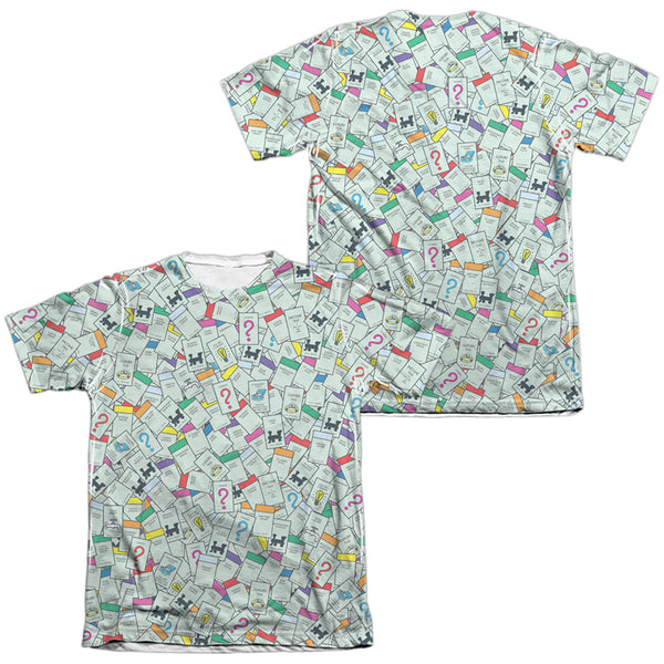 Monopoly - Property Spaces (Front - Back Print) Adult Regular Fit Short Sleeve 65 - 35 Poly - Cotton