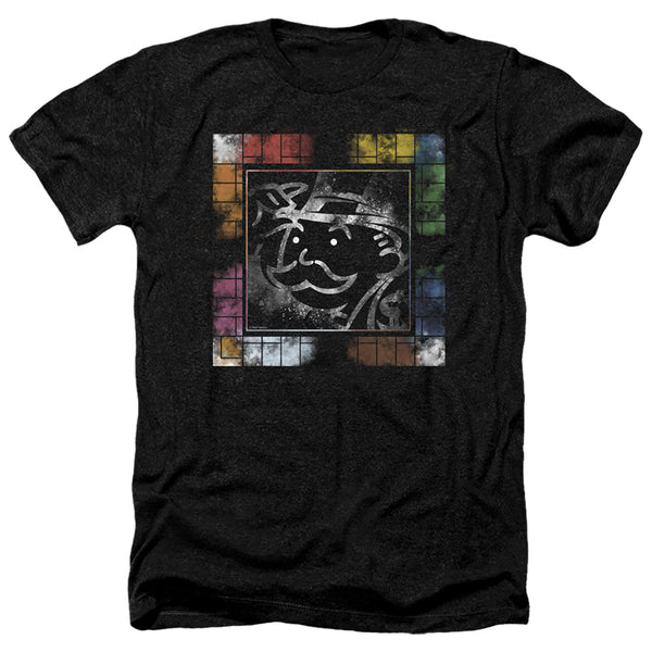 Monopoly - Dusty Game Board No Logo Adult Regular Fit Heather Short Sleeve
