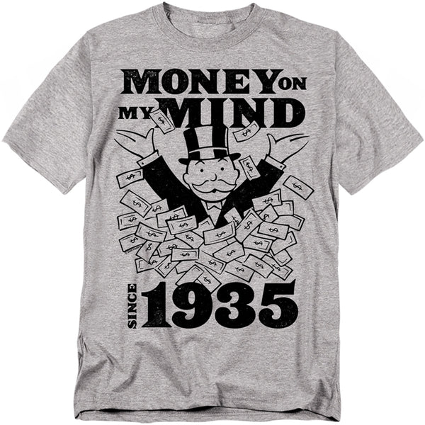 Monopoly - Money Mind Since 35 Adult Regular Fit Short Sleeve