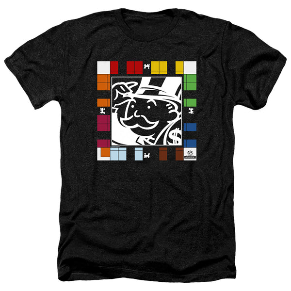Monopoly - Game Board Adult Regular Fit Heather Short Sleeve