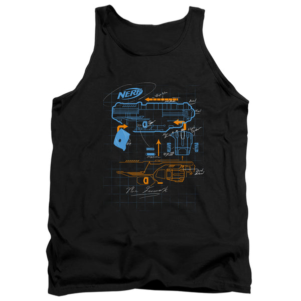 Nerf - Deconstructed Nerf Gun Adult Tank Top