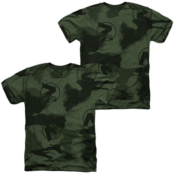 Nerf - Camo (Front - Back Print) Adult Regular Fit Heather Short Sleeve