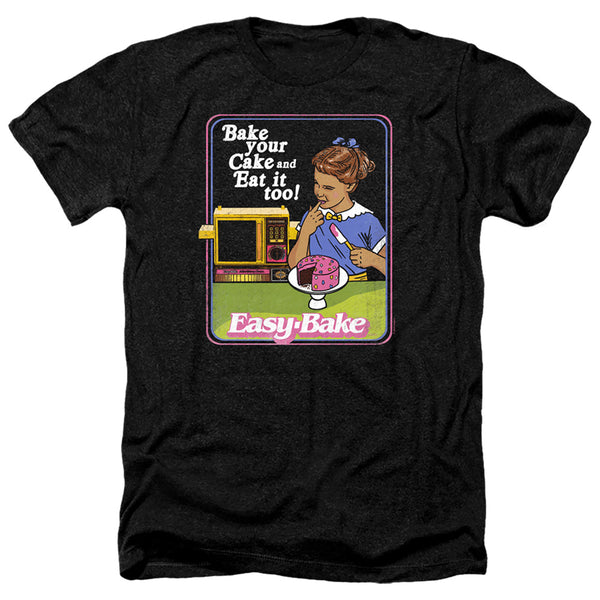 Easy Bake Oven - Bake Your Cake Adult Regular Fit Heather Short Sleeve