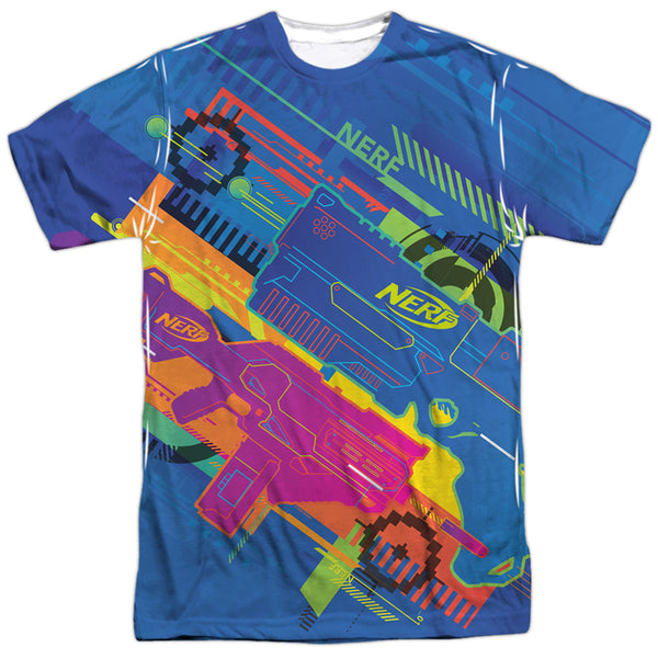 Nerf - Neon Collage Adult Regular Fit Short Sleeve 100% Poly