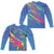 Nerf - Neon Collage (Front - Back Print) L - S Adult Poly Crew