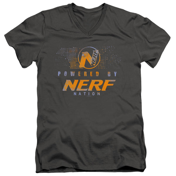 Nerf - Powered By Nerf Nation Adult Slim Fit V Neck Cotton
