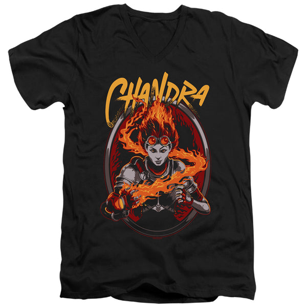 Magic The Gathering - Chandra Adult Slim Fit V Neck Cotton
