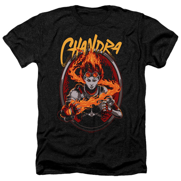 Magic The Gathering - Chandra Adult Regular Fit Heather Short Sleeve