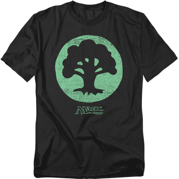 Magic The Gathering - Green Symbol Adult Regular Fit Short Sleeve
