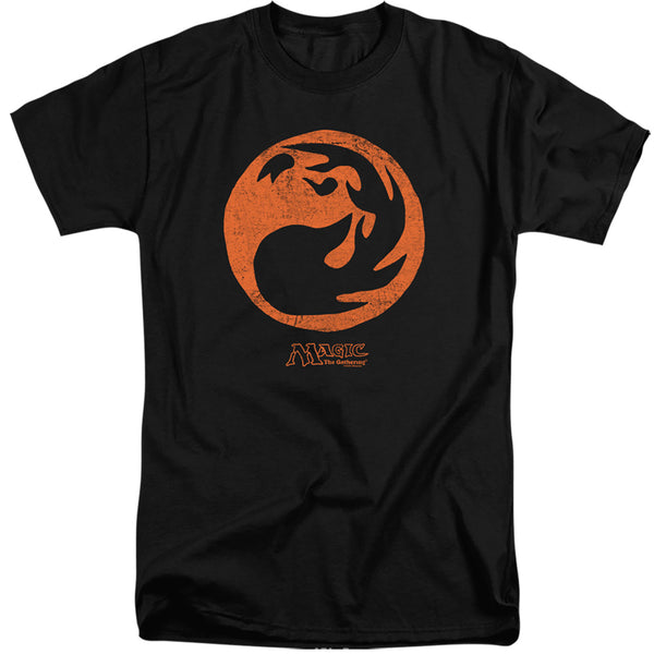 Magic The Gathering - Red Symbol Adult Tall Fit Short Sleeve