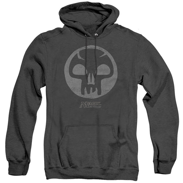 Magic The Gathering - Black Symbol Adult Heather Hoodie