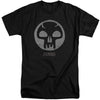 Magic The Gathering - Black Symbol Adult Tall Fit Short Sleeve
