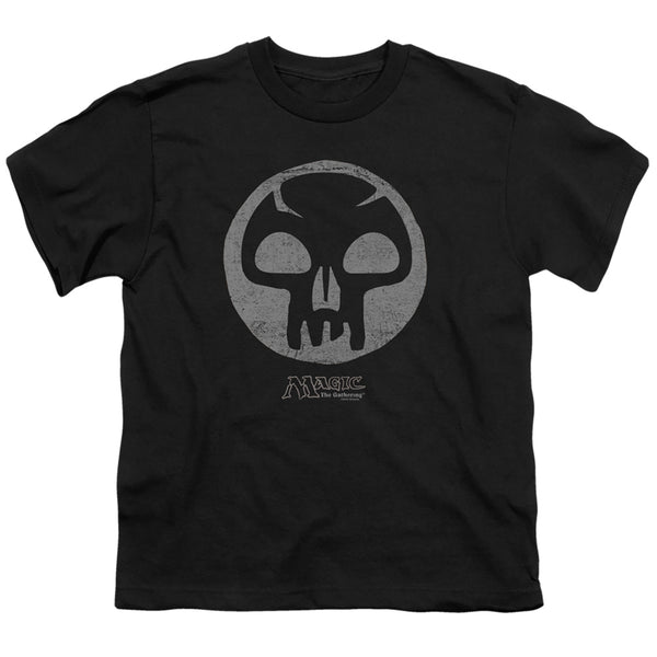 Magic The Gathering - Black Symbol Youth Short Sleeve