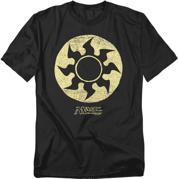 Magic The Gathering - White Symbol Adult Regular Fit Short Sleeve