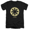 Magic The Gathering - White Symbol Adult Slim Fit V Neck Cotton