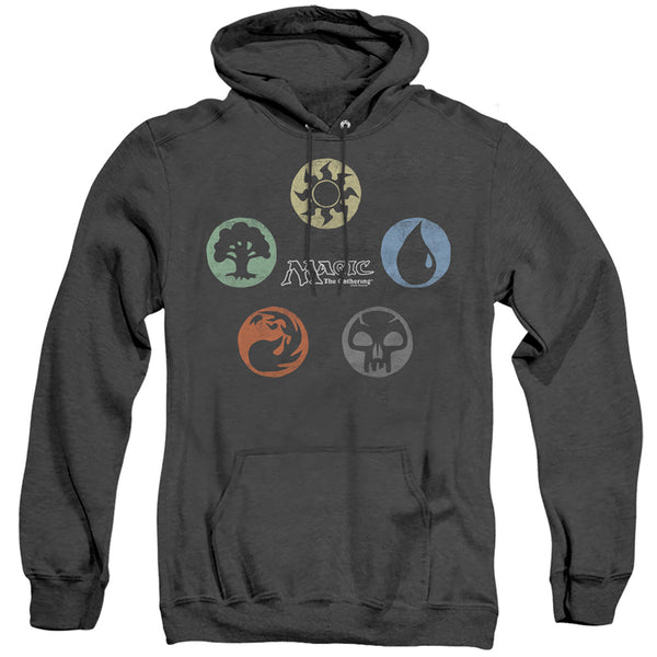 Magic The Gathering - 5 Colors Adult Heather Hoodie