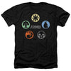 Magic The Gathering - 5 Colors Adult Regular Fit Heather Short Sleeve