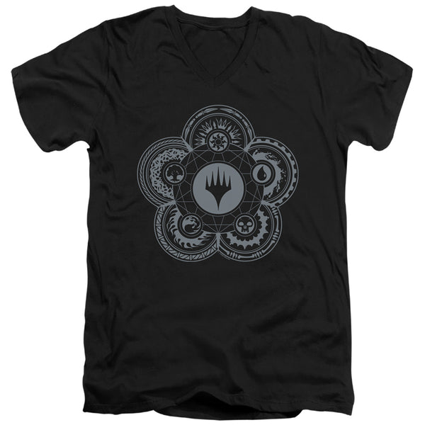 Magic The Gathering - Icon Glyph Adult Slim Fit V Neck Cotton