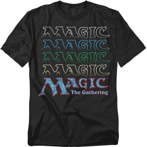 Magic The Gathering - Retro Logo Repeat Adult Regular Fit Short Sleeve