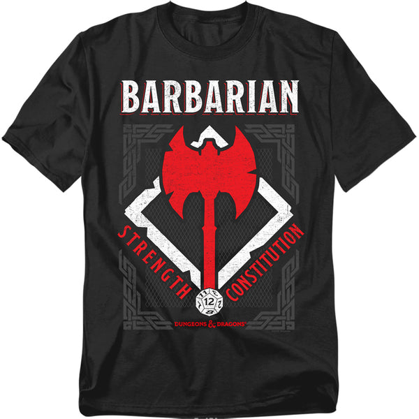 Dungeons And Dragons - Barbarian Adult Regular Fit Short Sleeve