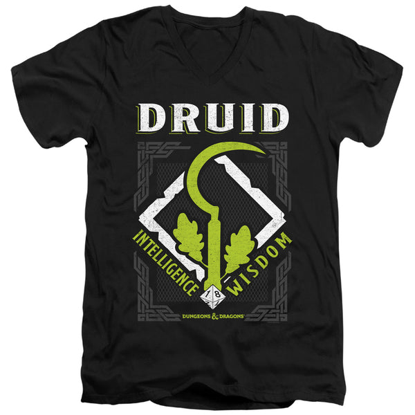 Dungeons And Dragons - Druid Adult Slim Fit V Neck Cotton