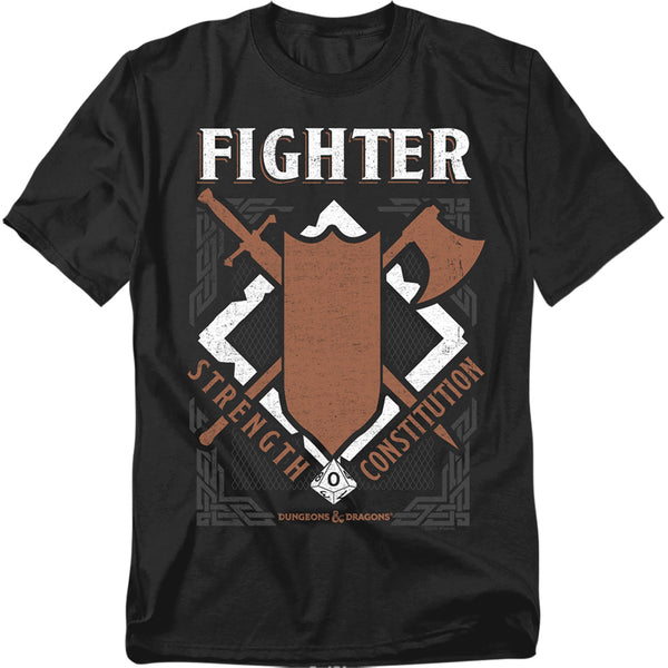 Dungeons And Dragons - Fighter Adult Regular Fit Short Sleeve