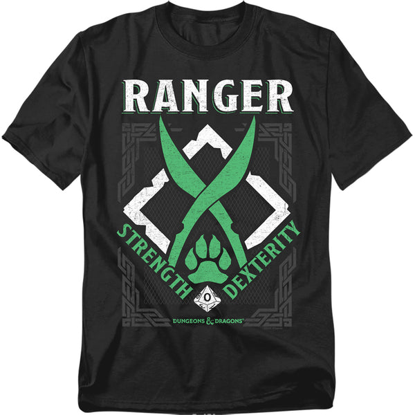 Dungeons And Dragons - Ranger Adult Regular Fit Short Sleeve