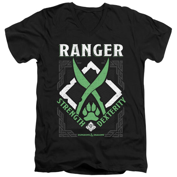 Dungeons And Dragons - Ranger Adult Slim Fit V Neck Cotton