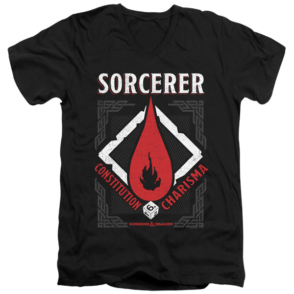 Dungeons And Dragons - Sorcerer Adult Slim Fit V Neck Cotton