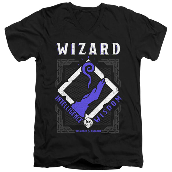 Dungeons And Dragons - Wizard Adult Slim Fit V Neck Cotton