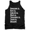 Dungeons And Dragons - Dungeon List Adult Tank Top