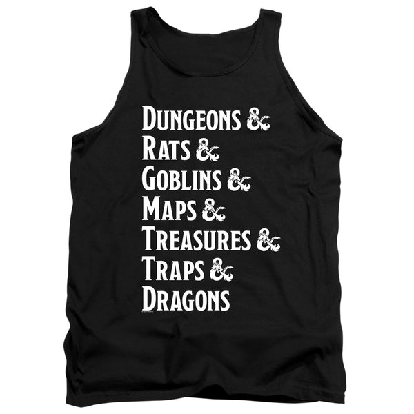 Dungeons And Dragons - Dungeon List Adult Tank Top