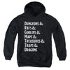 Dungeons And Dragons - Dungeon List Youth Hooded Sweatshirt